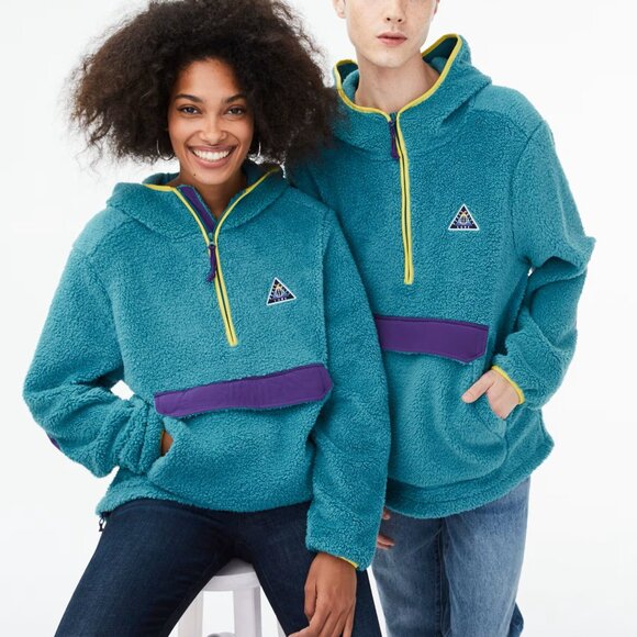 Aero One Unity Quarter Zip Sherpa Jacket Sz L - Picture 6 of 6